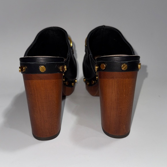 Veronica Beard Giles Leather Clogs platform horse bit size 6.5 NWOB - Picture 5 of 9